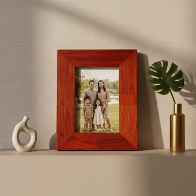 Handmade Wooden Photo Frame | Solid Wood Picture Frame | Rustic Home Décor