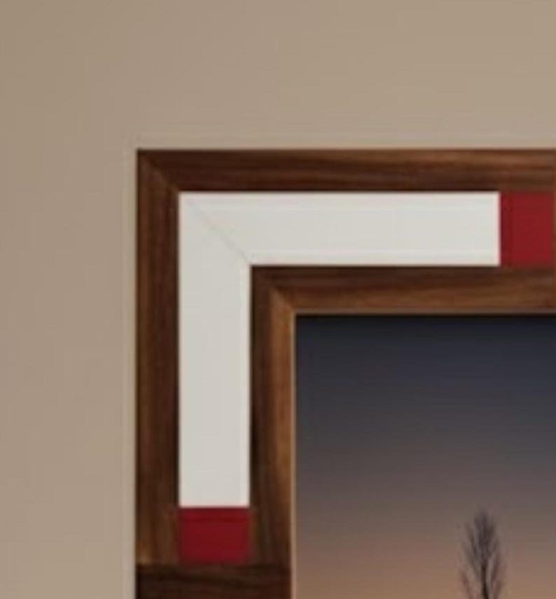 Wood & Resin Photo Frame | Modern Geometric Picture Frame | Handmade Home Décor