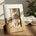 Wood & Bone Inlay Photo Frame | Handmade Decorative Picture Frame | Rustic Modern Decor