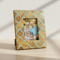 Handmade Decorative Resin and Wood Inlay Picture Frame – Artisan Crafted Luxury Photo Frame for Living Room