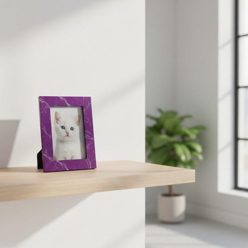 Handmade Resin Photo Frame | Modern Tabletop Picture Frame for Home & Office