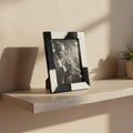 Handmade Resin & Brass Photo Frame | Modern Luxury Picture Frame for Home and Office Decor