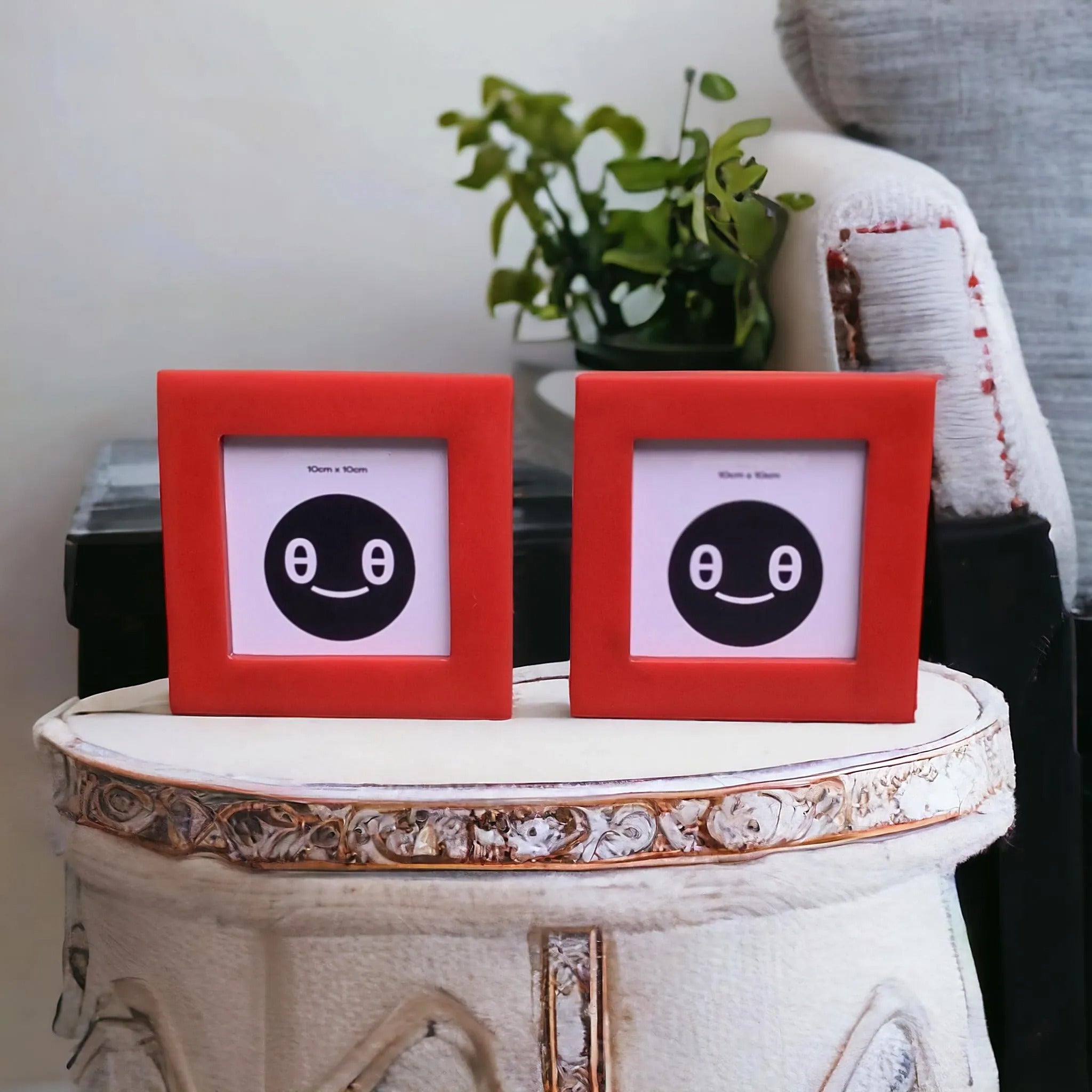 Handcrafted Resin Picture Frame 4x4 Inches | Elegant Home Décor Photo Frame for Living Room, Bedroom & Office Display