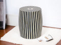 Bone Inlay End Table with Geometric Resin Design | Handmade Side Table for Living Room, Bedroom, & Home Decor | Luxury Indian Furniture