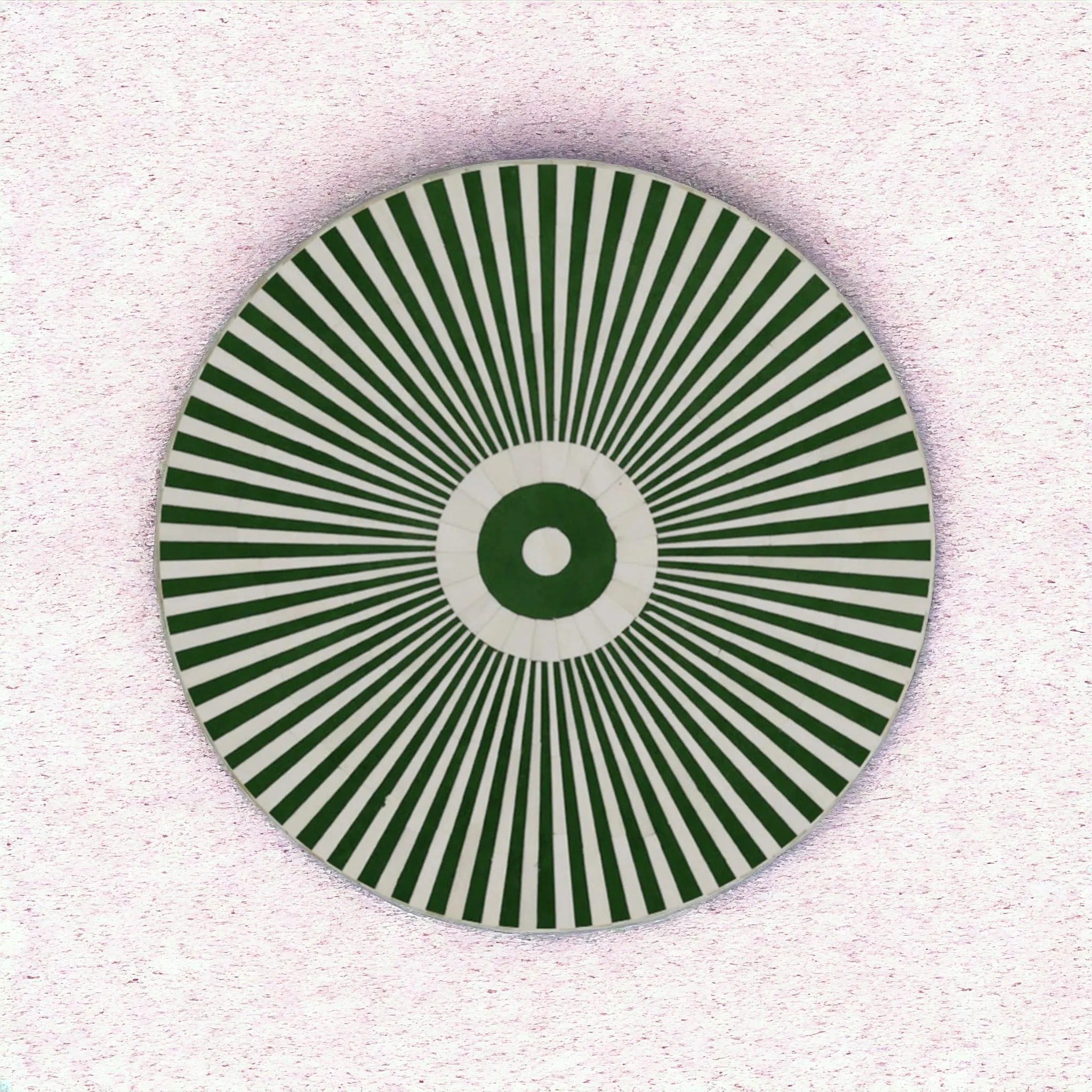 Luxury Handmade Bone Inlay Coffee Table | Geometric Black & White Accent Table | Artistic Inlay Furniture for Home Décor