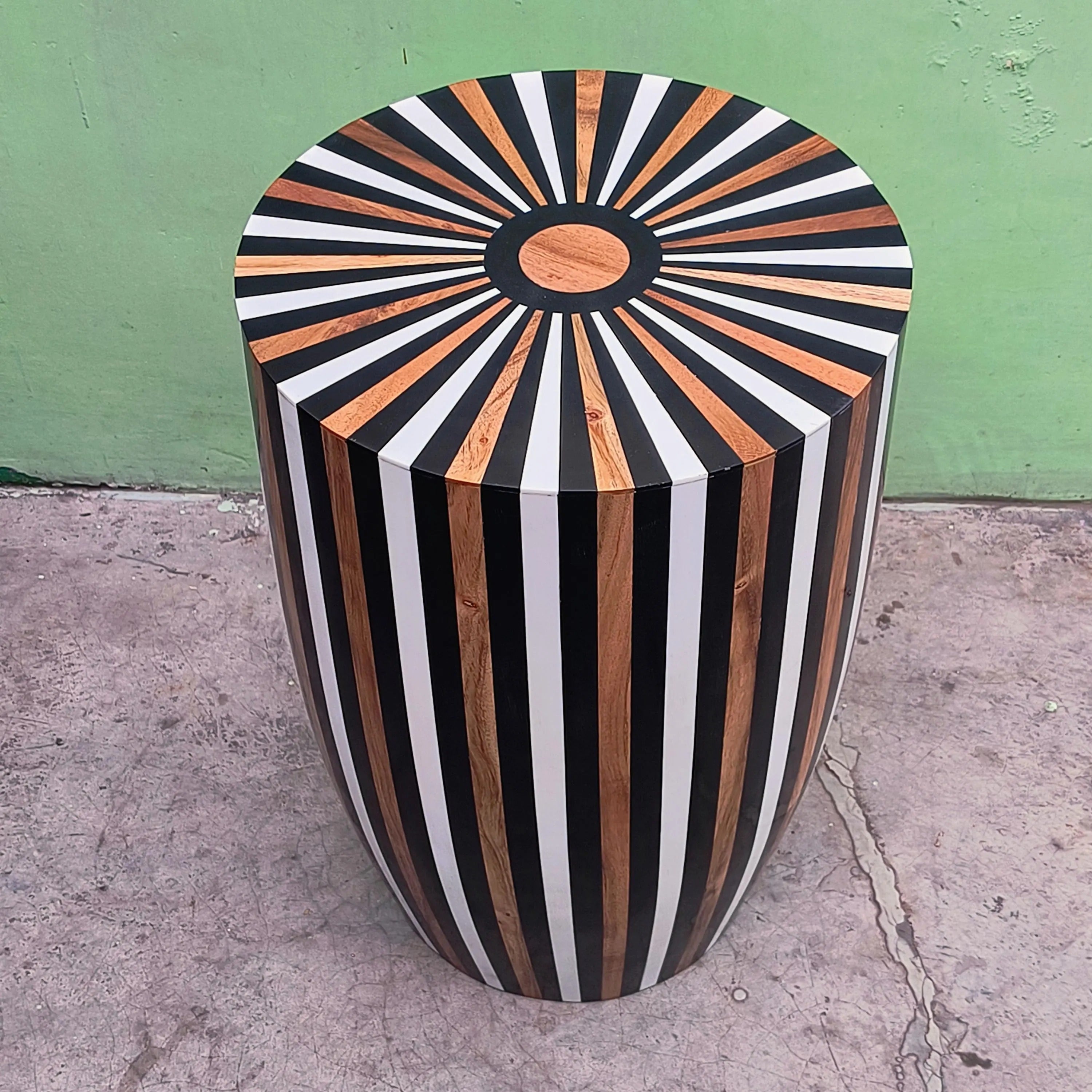 Handmade Moroccan Inlay End Table | Boho Accent Side Table | Stylish Decorative Furniture for Modern Homes