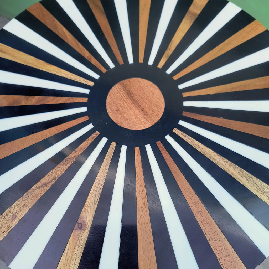 Handmade Moroccan Inlay End Table | Boho Accent Side Table | Stylish Decorative Furniture for Modern Homes